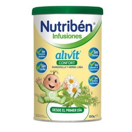 Nutribén Alivit Confort Infusión con Manzanilla y Hierva Luisa 150g