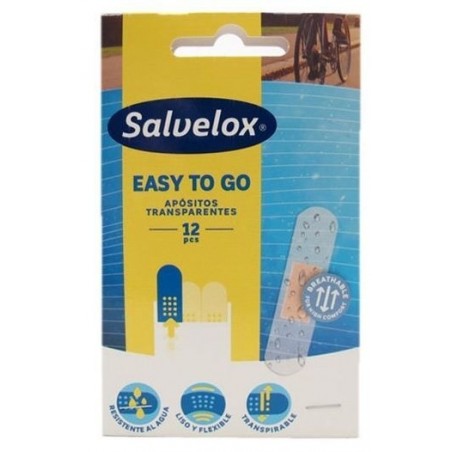 Salvelox Easy To Go Aposito Adhesivo Transparente 12U