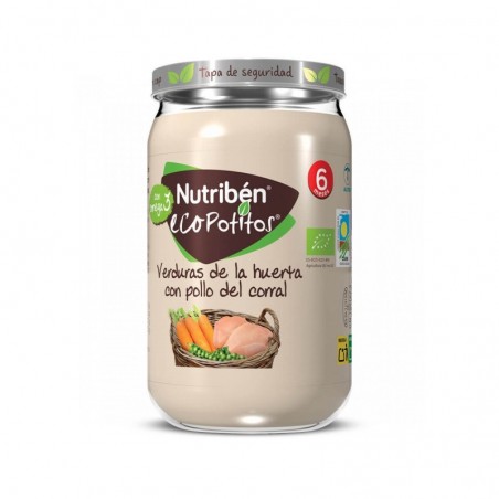 Nutribén Ecopotitos Pollo de Corral con Verduras 235gr