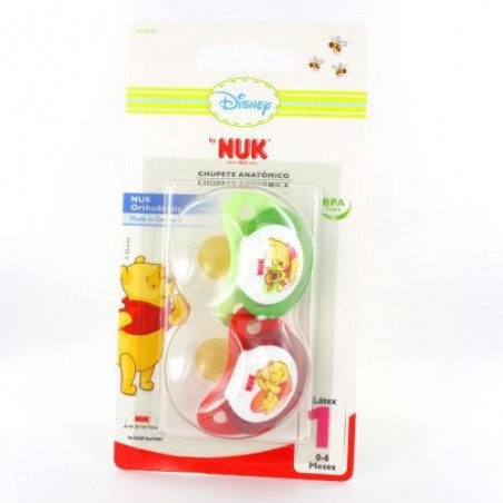 Nuk Chupete T-1n Látex Disney 2uds