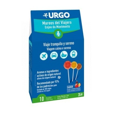 Urgo Mareos del Viajero 10 Piruletas