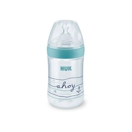 Nuk Biberón Nature Sense Beach Azul T-L 260ml