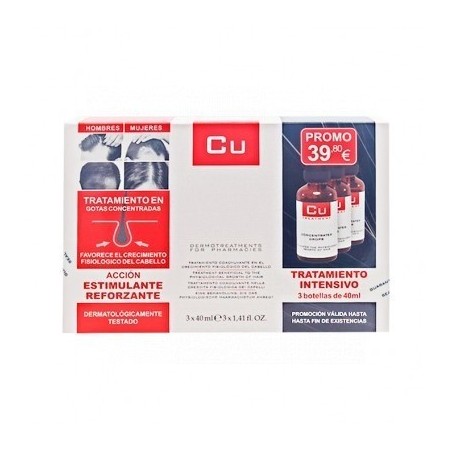 Vital Plus Active Cu Pack Tratamiento en Gotas Concentradas 3x40ml