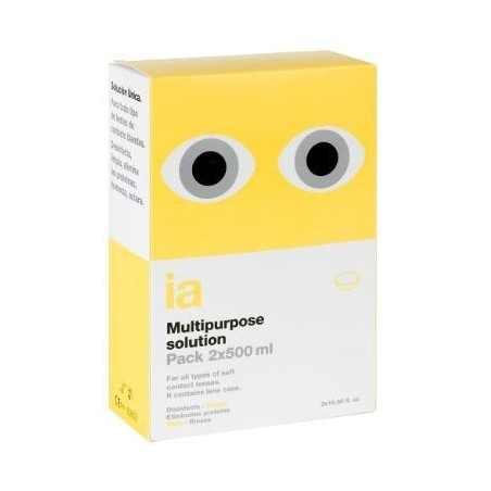 Interapothek Solución Única Todo TIpo de Lentillas 2 x 500ml
