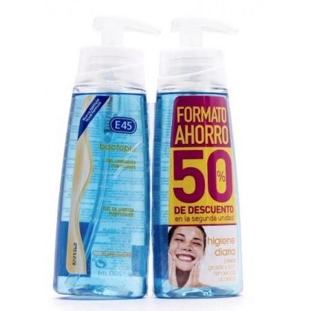 Lutsine E45 Bactopur Gel Limpiador 200 ml Duplo