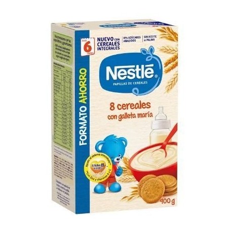 Nestlé Papilla 8 Cereales Galleta María 900gr