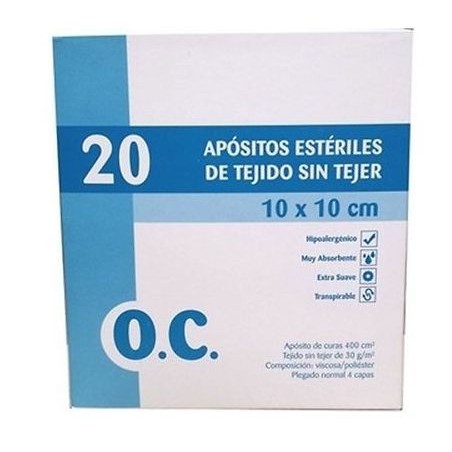 O. C. Apósitos Estériles Sin Tejer 10 x 10 cm 25 sobres