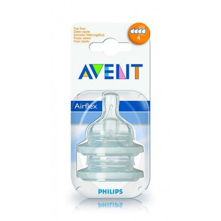 Tetina Natural Flujo Medio Avent Philips Recien Nacido + 0 M