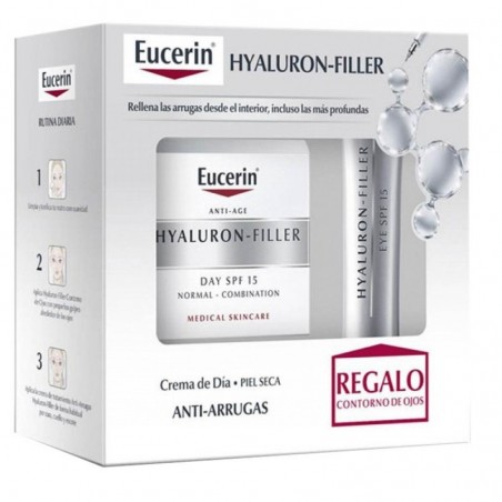 Eucerin Pack Hyaluron Filler Piel Seca + Contorno de Ojos