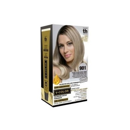 TH Pharma Kit Tinte en Casa V-Color Nº901 Rubio Platino Natural Ceniza Superaclarante