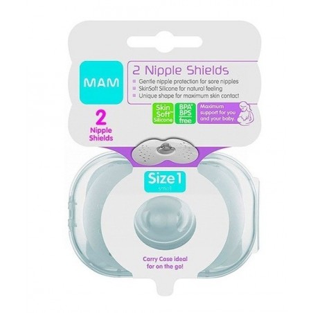 Mam Pezonera Silicona  2 Unidades Talla Pequeña