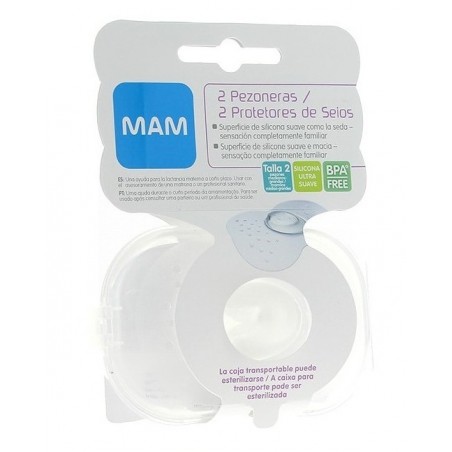 Mam Pezonera Silicona  2 Unidades Talla Grande