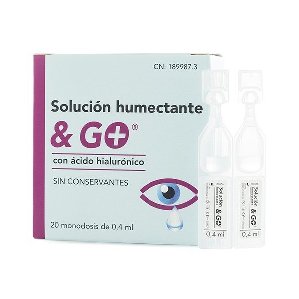 Solución Humectante and Go 0,4ml 20 Monodosis