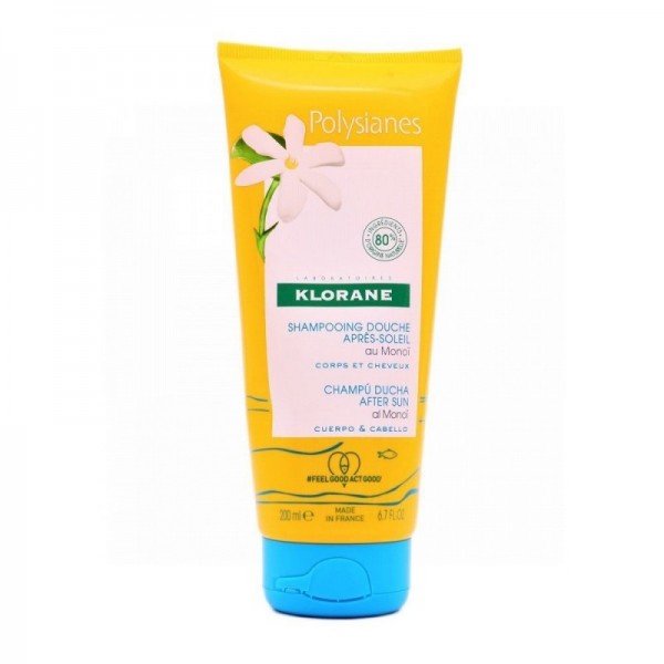 Klorane Polysianes Champú Ducha Aftersun Cabello y Cuerpo 200ml