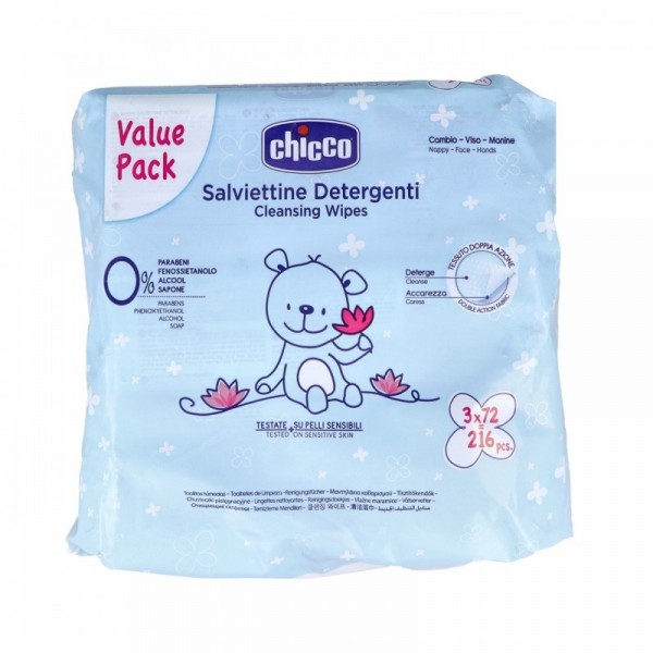 Chicco Toallitas Pack 3 x 72uds