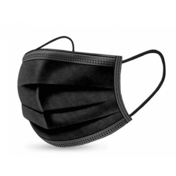 SFG Mascarilla Quirúrgica Tipo IIR Negra Flowpack 10uds