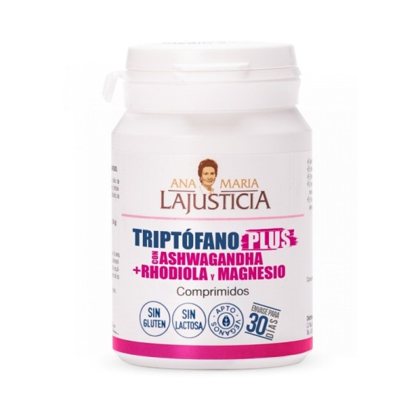 Ana María Lajusticia Triptófano Plus con Ashwagandha + Rhodiola y Magnesio 60 Comprimidos