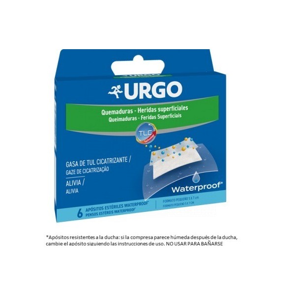 Urgo Quemaduras Waterproof  Apositos 7 X 5 cm 6 unidades