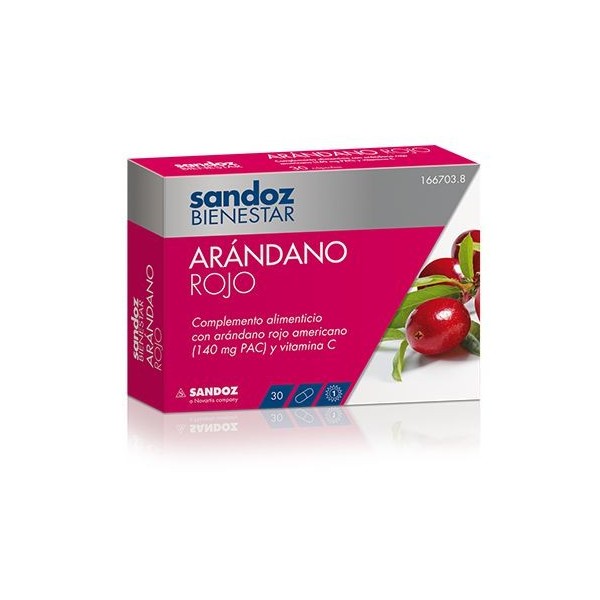 Sandoz Bienestar Arándano Rojo 30 Cápsulas