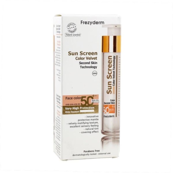 Frezyderm Sun Screen Color Velvet SPF-50+ Color 50 ml