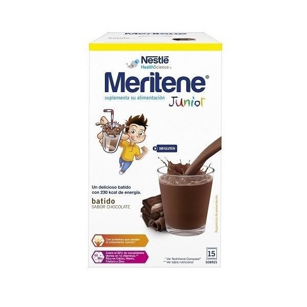 Meritene Junior Batidos Chocolate 30gr 15 Sobres