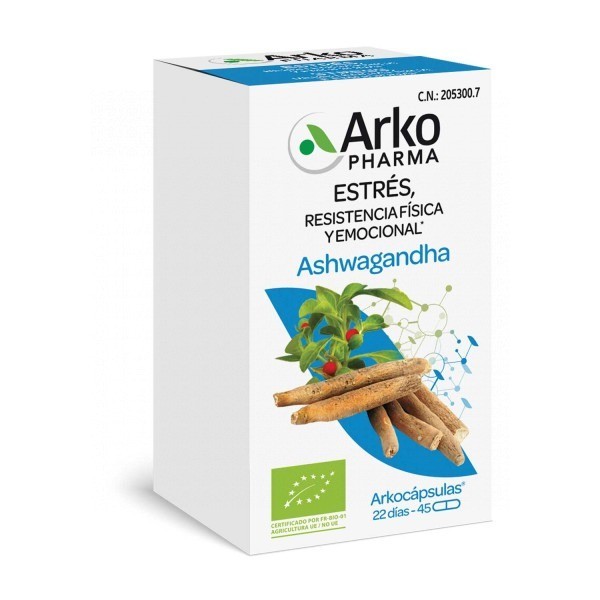 Arkocápsulas Ashwagandha Bio 45 Cápsulas