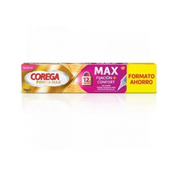 Corega Max Fijacion + Confort  1 Tubo 70 G Sin Sabor