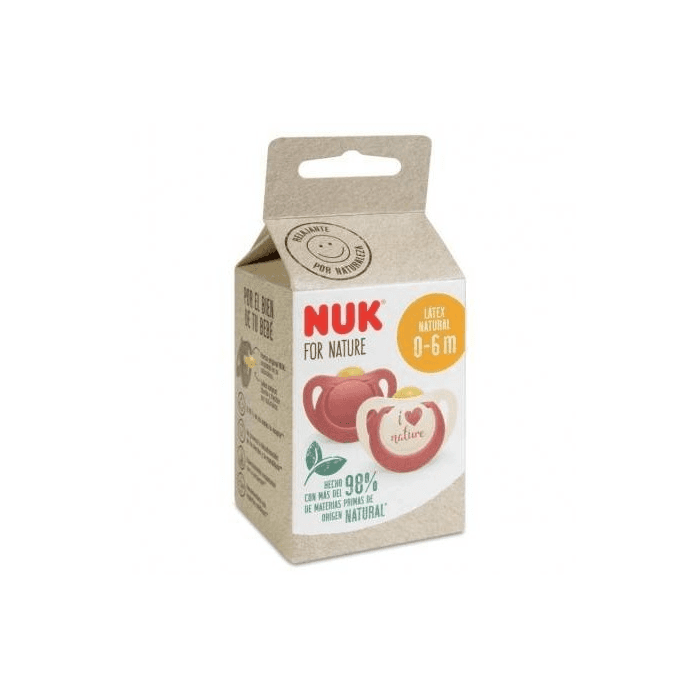 Nuk Chupete For Nature Latex 0-6 Meses